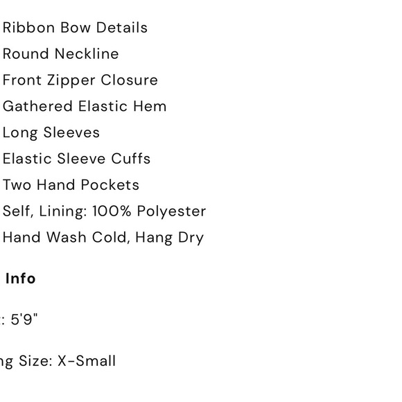 Leona Mini Bows Bomber Jacket - Picture 4 of 4